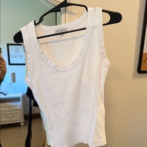 Michael Stars Classic White Tank Top Medium